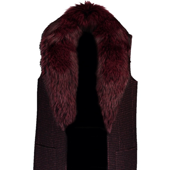 Michael Kors Collection Fox Fur Vest, Open Front - Picture 6 of 10